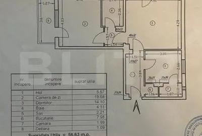 Apartament de 2 camere, 66 mp Boxa + Parcare - 1