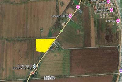 Teren intravilan 3,7 ha in Vama Veche, deschidere la DN39, la 300 ml de granita