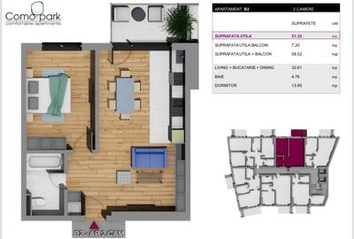 Como Park Apartament 2 camere Zona Virtuții - 2