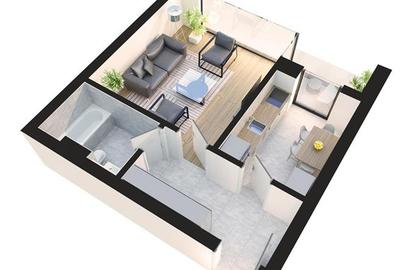 Garsoniera Com. 0% Dotari Premium Incalzire in Pardoseala Ansamblu Nou Rahova - 11