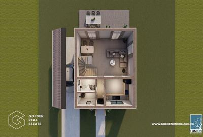 Casă individuală cu 4 camere cu Teren 400 Mp în 6 Vânători - 3