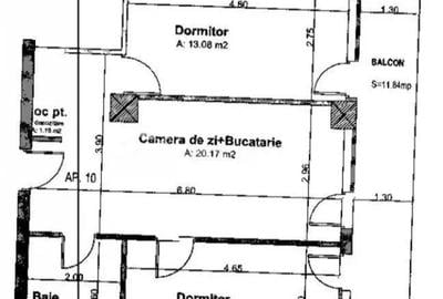 Apartament cu 3 camere decomandat în Mănăștur - 2