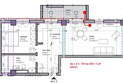 Apartament cu 4 camere decomandat în Șagului - 7