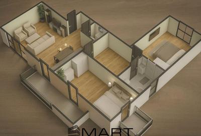 Apartament cu 3 camere decomandat în Central - 1