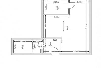 Apartament tip studio | Bucatarie inchisa | Complet mobilat - utilat | - 14