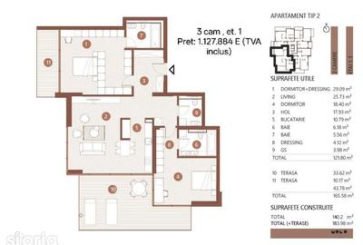 Apartament cu 3 camere în Floreasca - 7