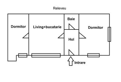 Casă individuală cu 3 camere cu Canalizare în Central - 10