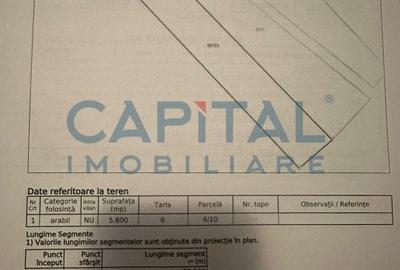 Comision 0%, teren 5800 mp langa raul Caras - 2