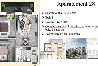 Apartament cu 3 camere - Parcare inclusa l Semifinisat l Complex nou l Estimo Park - 3