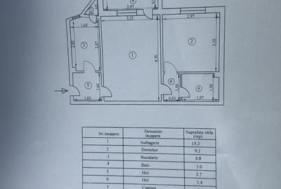 Apartament 2 camere confort 2 (sup. totala 40,4 mp), Viziru 1. - 2