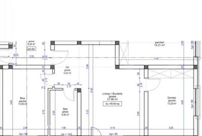 Apartament cu 3 camere semidecomandat în Florești - 1
