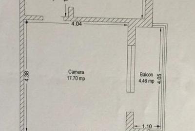 Apartament cu 2 camere semidecomandat în Girocului