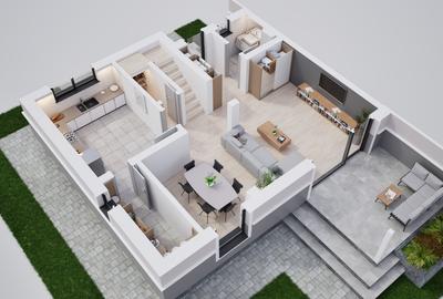 Duplex cu design premium și grădină proprie - 35