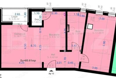 Apartament cu 2 camere semidecomandat în Aradului - 1