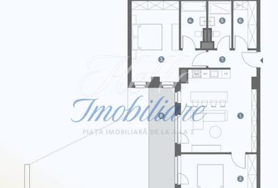 Apartament cu 3 camere în Bună Ziua