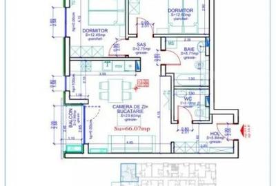 Apartament cu 3 camere decomandat în Aradului - 8