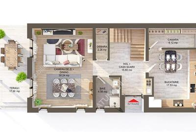 Casă individuală cu 4 camere cu Teren 495 Mp în Tineretului - 12