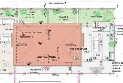 Teren cu autorizatie pentru 4 apartamente   Dumbravita, Strada Terra - 6