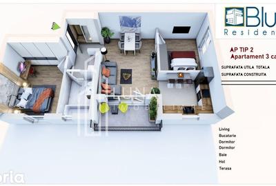 Apartament cu 3 camere în Sânpetru - 19