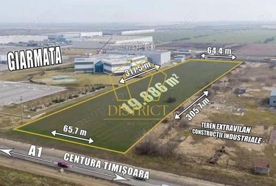 Teren Industrial - Comercial 2ha la soseaua principala | Giarmata