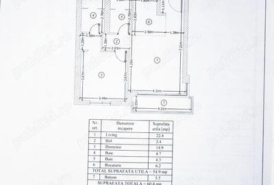 Apartament cu 2 camere semidecomandat în Mamaia - 7