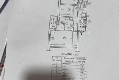 Apartament cu 3 camere decomandat în Păcurari