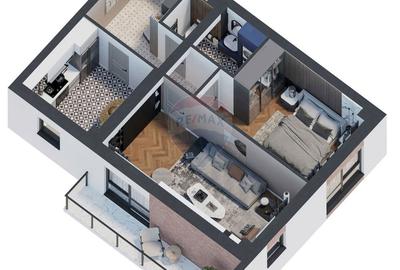 Apartament cu 2 camere decomandat în Miroslava - 1