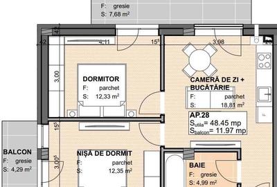 Apartament cu 3 camere semidecomandat în Apahida - 4