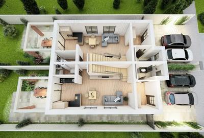 Duplex in centrul Comunei Sacalaz P+E+Pod, 4 camere - 5