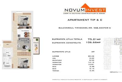 Apartament 3 camere I Parcul Liniei I Metrou Gorjului 600m - 1