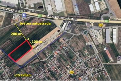 Teren Bolintin-Deal 2,5ha, deschidere 100 m, langa autostrada, acces rapid la A0 - 3