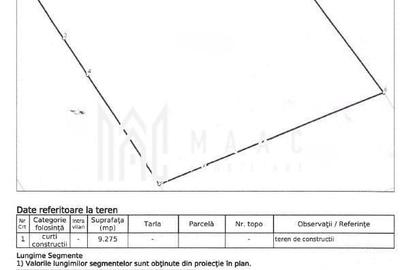 Teren Construcții intravilan de 9275 mp, în Est - 3