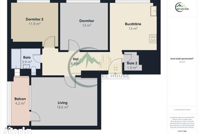 Apartament cu 3 camere decomandat în Central - 1