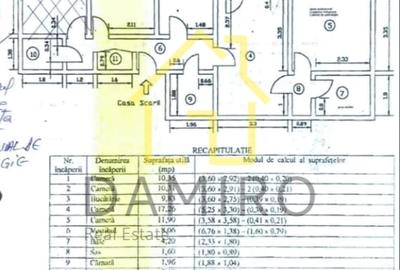 Apartament cu 4 camere, mobilat în Moșilor
