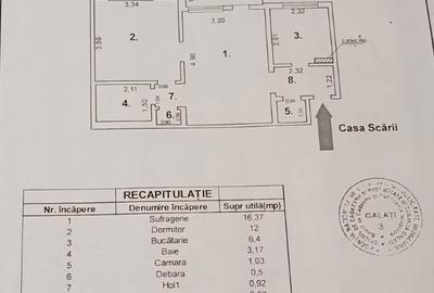 Apartament cu 2 camere semidecomandat în Țiglina 2 - 1