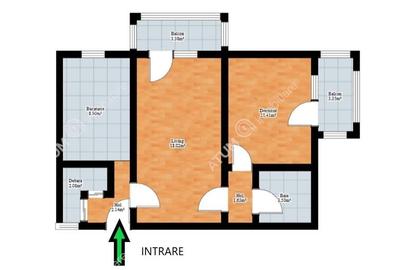 Apartament cu 2 camere 2 balcoane in zona Turnisor din Sibiu - 7