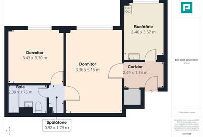 Apartament cu 2 camere în Central - 8