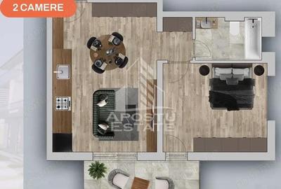 Apartament cu 2 camere semidecomandat în Chișoda - 1