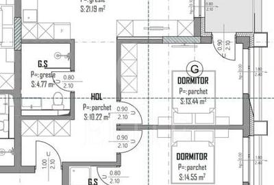 Apartament cu 3 camere semidecomandat în Mărăști - 1