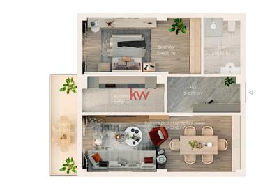 Apartament cu 2 camere decomandat în Valea Lupului - 2