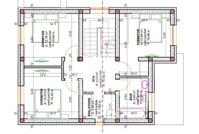Jumatate de duplex cu 5 camere despartit prin camera tehnica Jumatate de duplex cu 5 camere despartit prin camera tehnica - 10