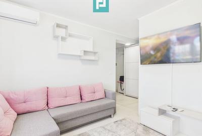 Apartament cu 2 camere semidecomandat, mobilat în Nufărul