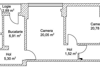 Apartament cu 2 camere, mobilat în Ultracentral - 2