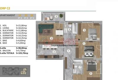 Apartament cu 4 camere semidecomandat în Metalurgiei - 6