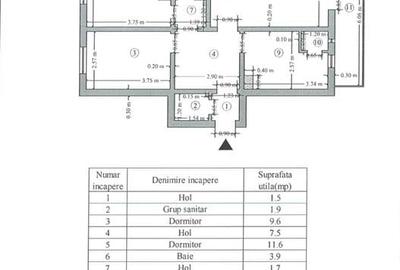 Apartament cu 3 camere, 2 bai, UMF CENTRU, decomandat, bloc din 1980 - 15