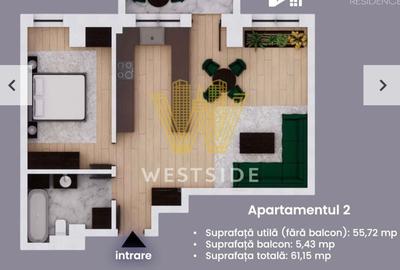Apartament cu 2 camere decomandat în Dâmbovița - 2