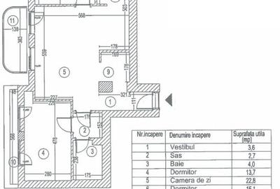 Apartament cu 3 camere semidecomandat în Tineretului - 2