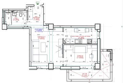 Apartament cu 2 camere decomandat în Bucium - 3