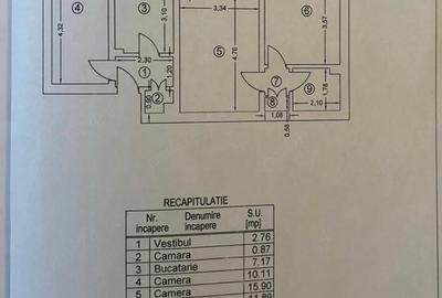 Apartament cu 3 camere semidecomandat în Pajura - 1