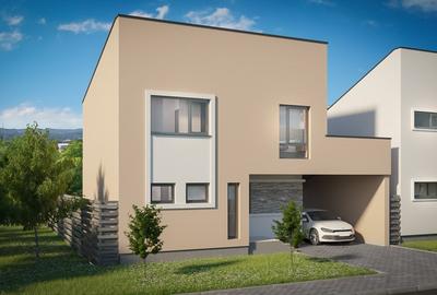 Vilă moderna, stil cub, 3 dormitoare, sistem SmartHome inclus - 2